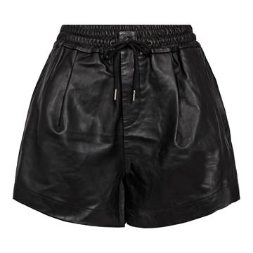 Co' Couture - New Phoebe leather Shorts - Sort