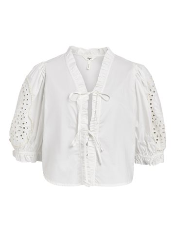 Object - Brodera S/S Top - White Sand
