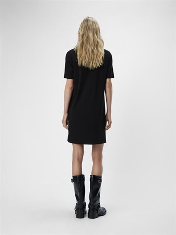 Object - Caroline SS T-Shirt Dress - Sort