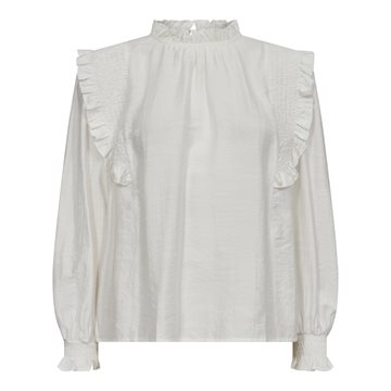 Co\' Couture - Angus Smock Frill Blouse - White