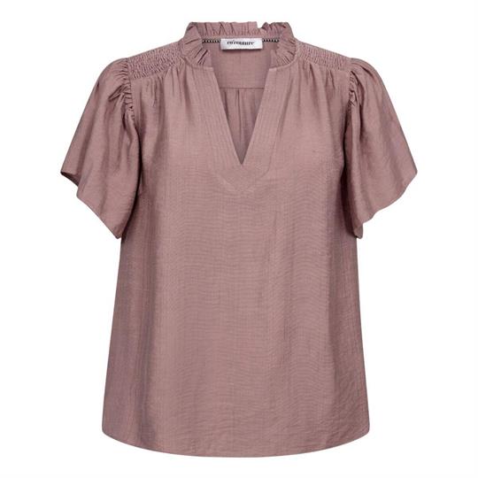 Co\' Couture - Hera SS Frill Top - Old Rose 