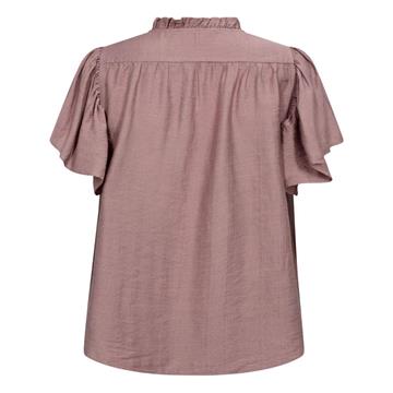 Co\' Couture - Hera SS Frill Top - Old Rose 