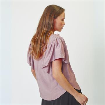 Co\' Couture - Hera SS Frill Top - Old Rose 