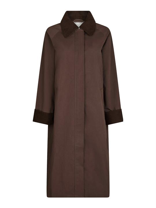 Neo Noir - Anneli Cord Coat - Brown