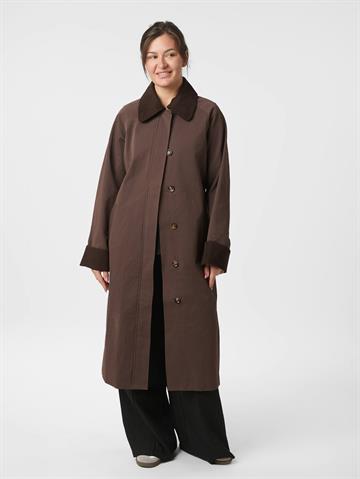 Neo Noir - Anneli Cord Coat - Brown