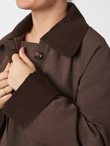 Neo Noir - Anneli Cord Coat - Brown