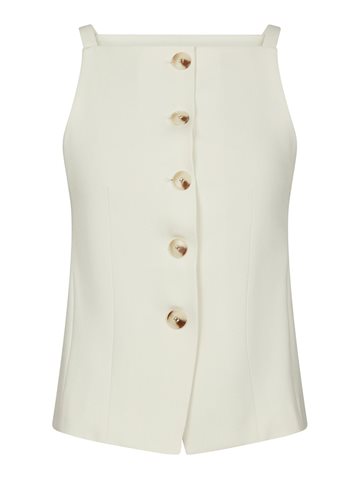 Neo Noir - Kylie Structure Waistcoat - Off White