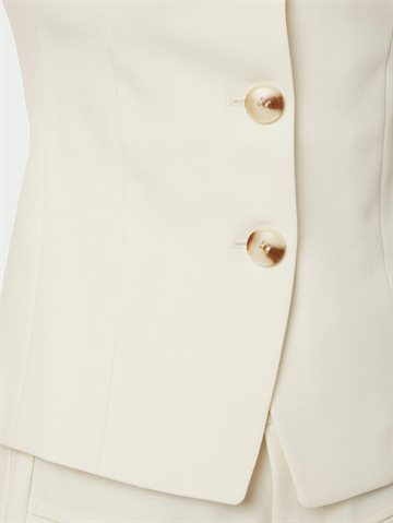 Neo Noir - Kylie Structure Waistcoat - Off White