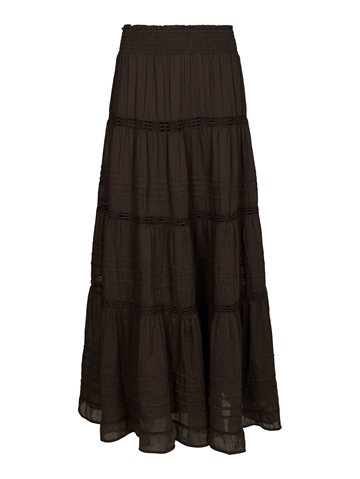 Neo Noir - Felicia Voile Skirt - Dark Brown