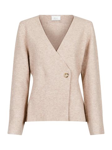 Neo Noir - Marie Louise Knit Cardigan - Sand Melange