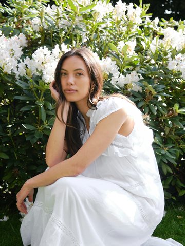 Neo Noir - Ankita Voile Dress - White