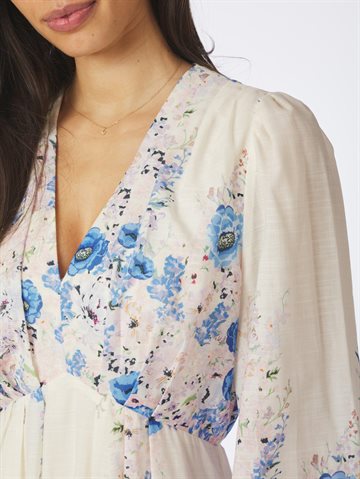 Neo Noir - Silfi Flower Print Dress - Blue