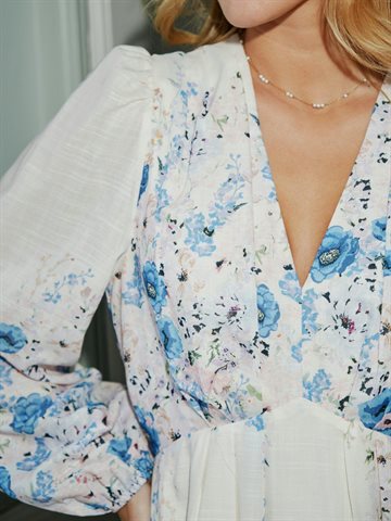 Neo Noir - Silfi Flower Print Dress - Blue