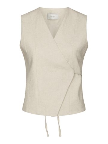 Neo Noir - Samara Ramie Waistcoat - Natural
