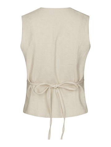 Neo Noir - Samara Ramie Waistcoat - Natural