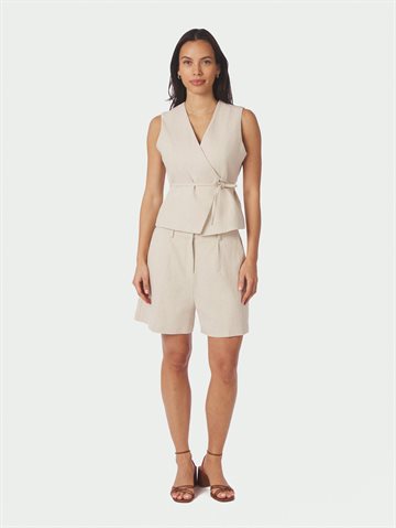 Neo Noir - Samara Ramie Waistcoat - Natural