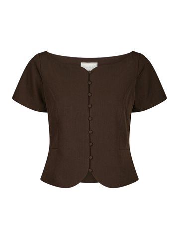 Neo Noir - Tango Structure Top - Dark Brown