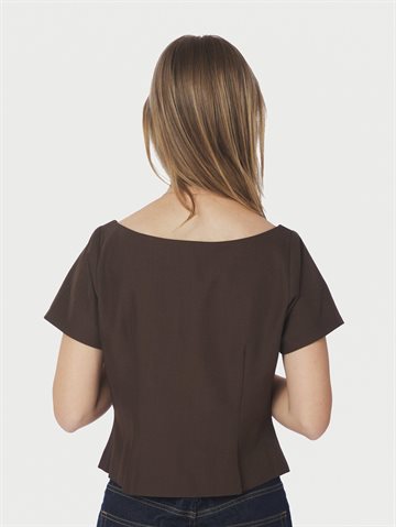 Neo Noir - Tango Structure Top - Dark Brown