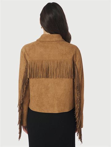 Neo Noir - Lauron Faux Suede Jacket - Cognac