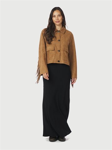 Neo Noir - Lauron Faux Suede Jacket - Cognac