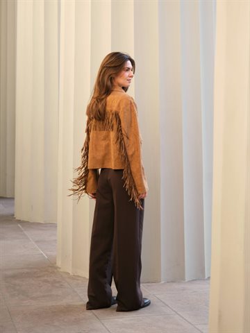 Neo Noir - Lauron Faux Suede Jacket - Cognac