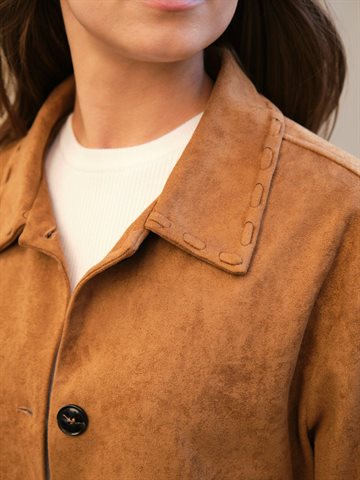 Neo Noir - Lauron Faux Suede Jacket - Cognac