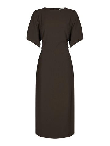 Neo Noir - Miloine Drape Dress - Dark Brown