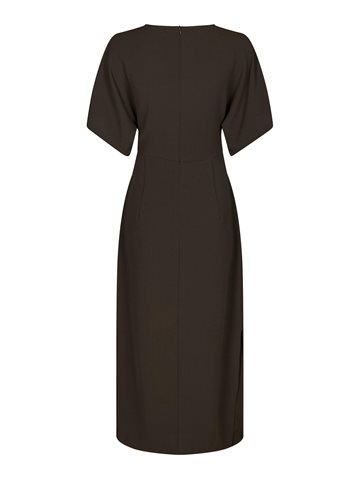 Neo Noir - Miloine Drape Dress - Dark Brown