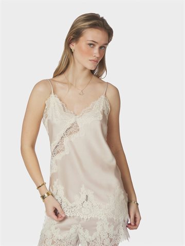 Neo Noir - Viole Lace Top - Champagne