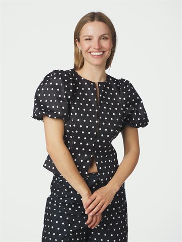 Neo Noir - Anela Dot Blouse - Black