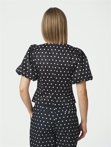 Neo Noir - Anela Dot Blouse - Black