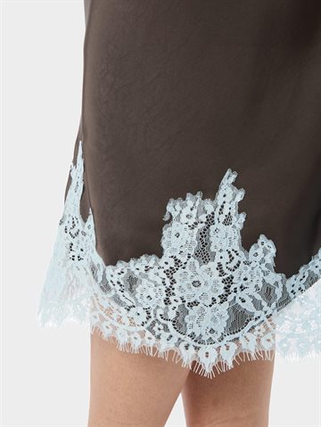 Neo Noir - Naira Lace Skirt - Dark Brown