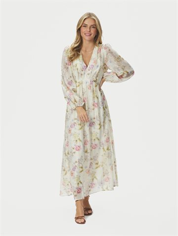 Neo Noir - Silfi Vintage Flower Dress - Off White