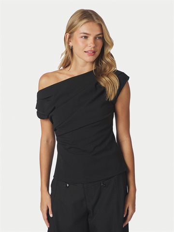 Neo Noir - Mabelle Drapy Top - Black