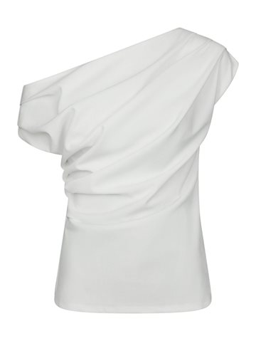 Neo Noir - Mabelle Drapy Top - White