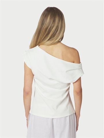 Neo Noir - Mabelle Drapy Top - White