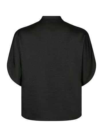 Neo Noir - Anelie Heavy Sateen Blouse - Black