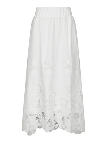Neo Noir - Yara Long Emb Skirt - White