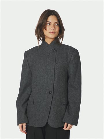 Neo Noir - Nerine Structure Twill Blazer - Antracit