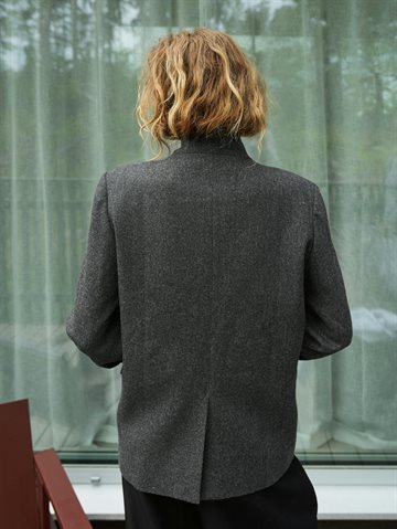 Neo Noir - Nerine Structure Twill Blazer - Antracit