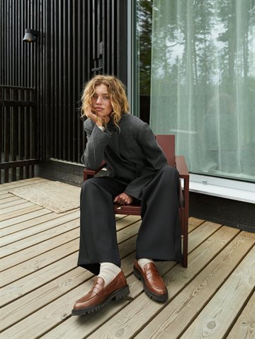 Neo Noir - Nerine Structure Twill Blazer - Antracit