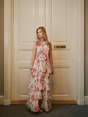 Neo Noir - Marli Big Flower Dress - Creme