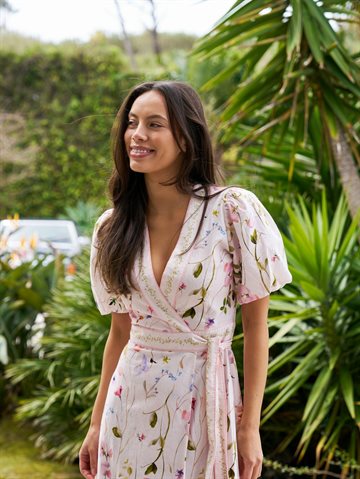 Neo Noir - Clarine Flower Dress - Off White