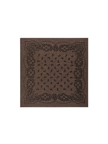 Neo Noir -Adelina Paisley Knit Scarf - Brown