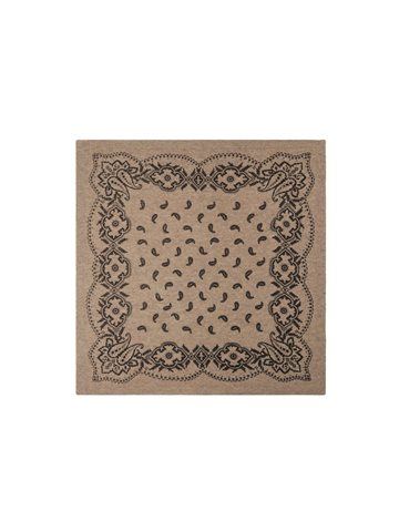 Neo Noir -Adelina Paisley Knit Scarf - Beige Melange