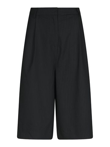 Neo Noir - Rima Slim Pinstripe Shorts - Dark Navy