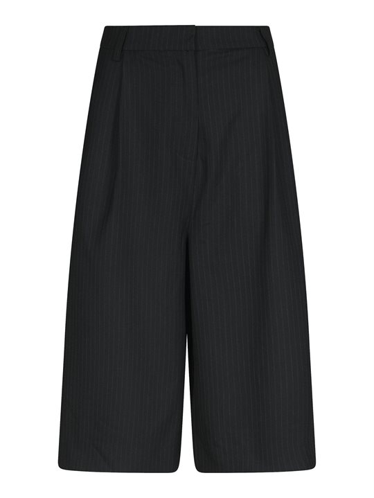 Neo Noir - Rima Slim Pinstripe Shorts - Dark Navy