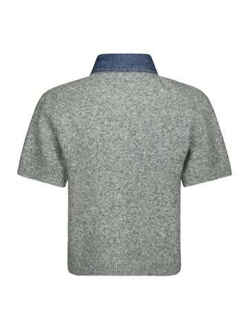 Neo Noir - Amoria Knit Cardigan - Grey Melange