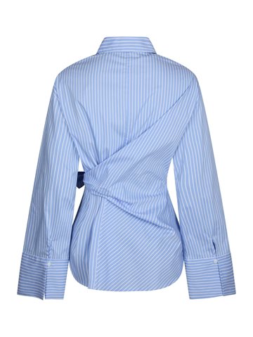 Neo Noir - Helisa Stripe Shirt - Light Blue