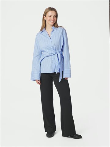 Neo Noir - Helisa Stripe Shirt - Light Blue